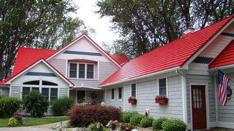 houses with red metal roofs|houses with red roofs photos.